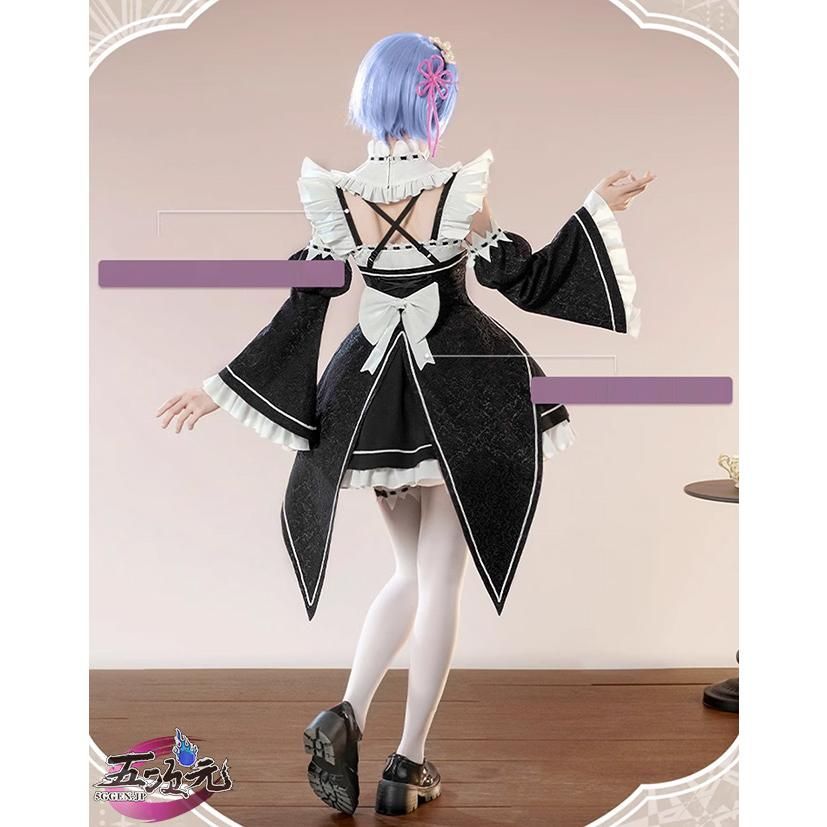リゼロ　レム　ラム　コスプレ　衣装　高級感　メイド服　メルカリハロウィン リゼロ レム ラム コスプレ 衣装 高級感 メイド服 メルカリハロウィン