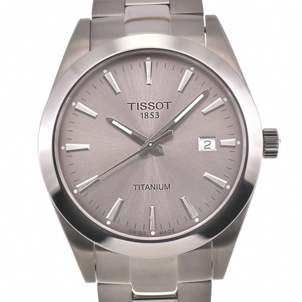 ティソ TISSOT T127.410.44.081.00 ジェントルマン デイト チタン クォーツ メンズ き G 139603