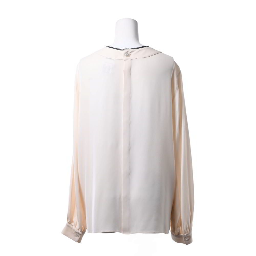 CHANEL - CHANEL 08A P33667 リボン シルク ブラウス CHANEL - CHANEL 08A P33667 リボン シルク ブラウスの通販 by