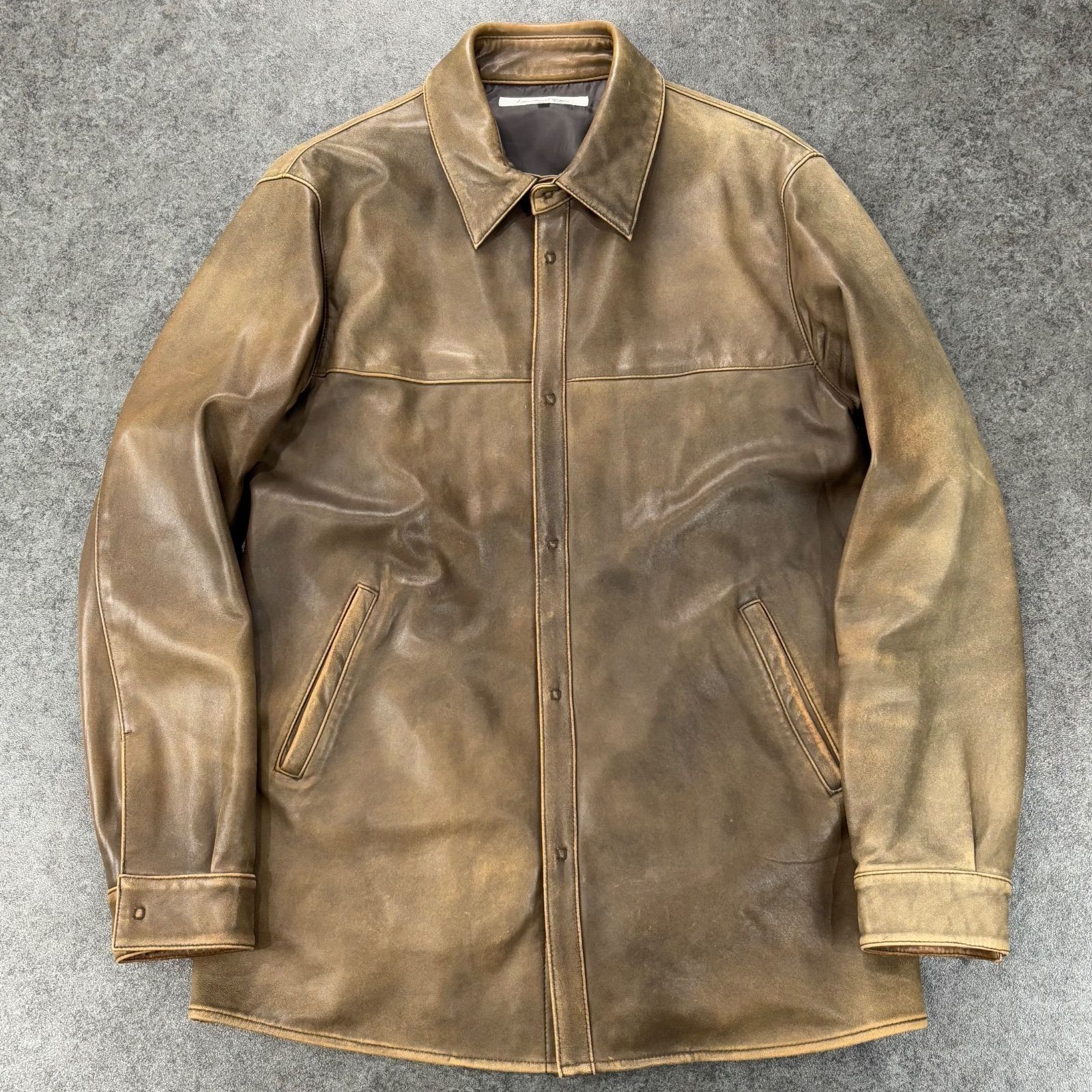 International Gallery BEAMS Real Leather Jacket Brown International Gallery BEAMS Real Leather Jacket Brown
