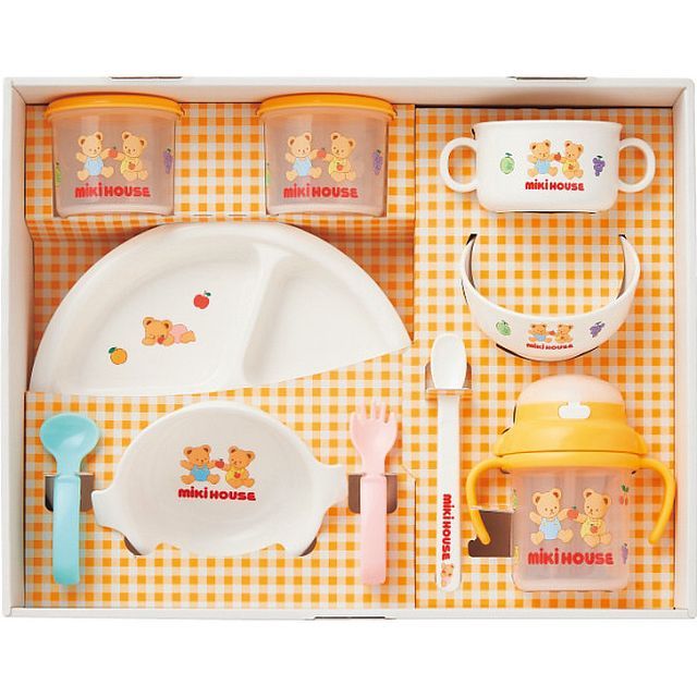 【ギフト】[ベビー用品]ミキハウス テーブルウェアセット G-C