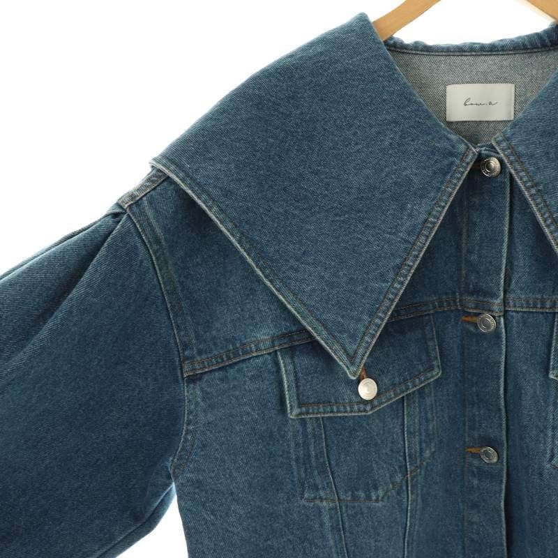 bow.a DENIM JACKET デニムジャケット ボウエー bow.a DENIM JACKET デニムジャケット ビッグカラー F