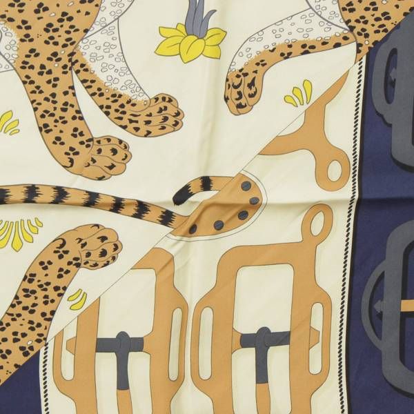 HERMES　カレウォッシュ90 LES LEOPARDS MODERNES エルメス HERMES カレウォッシュ90 LES LEOPARDS MODERNES