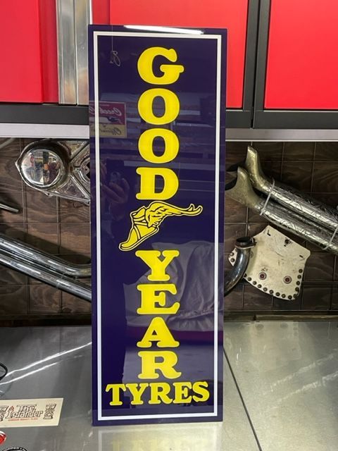 GOOD YEAR グッドイヤー アクリル 看板 タイヤ ホイール ヴィンテージ
