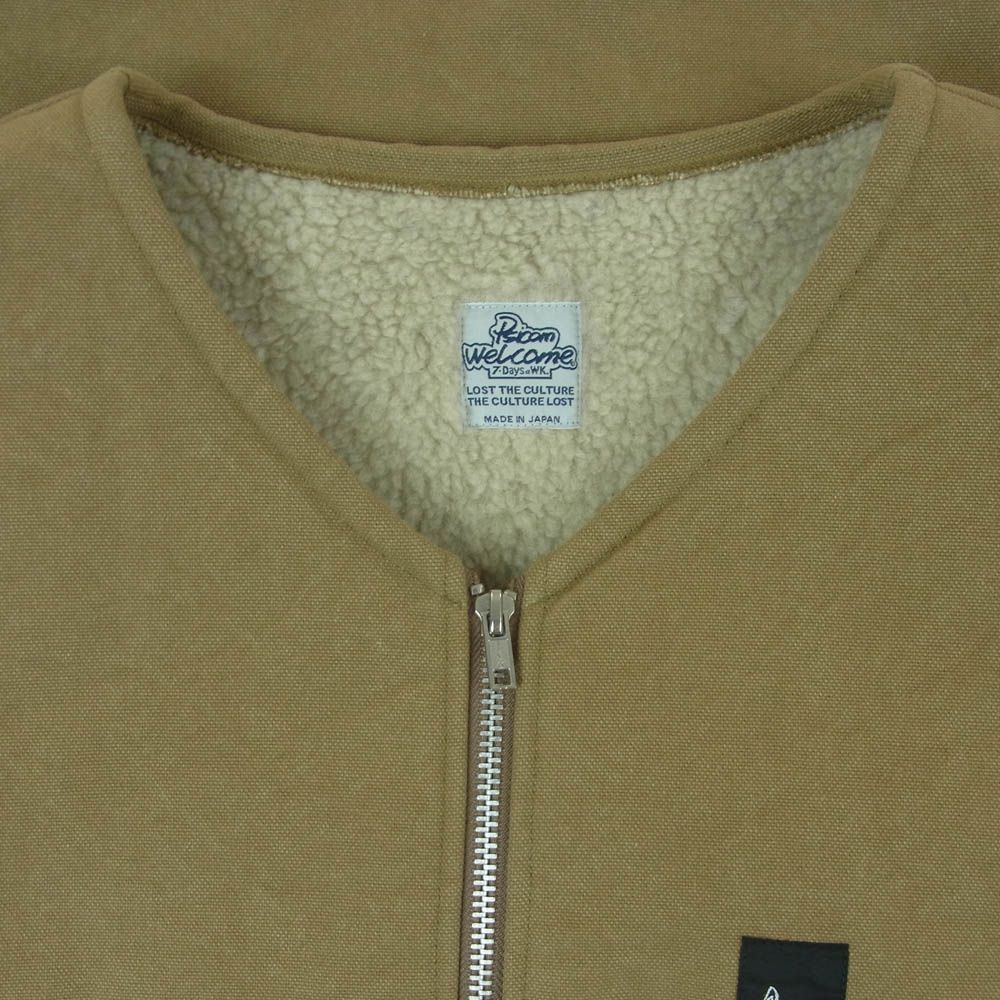 サイコム　ボアベスト Psicom サイコム F.F VEST ダック ボア コットン ベスト 日本製