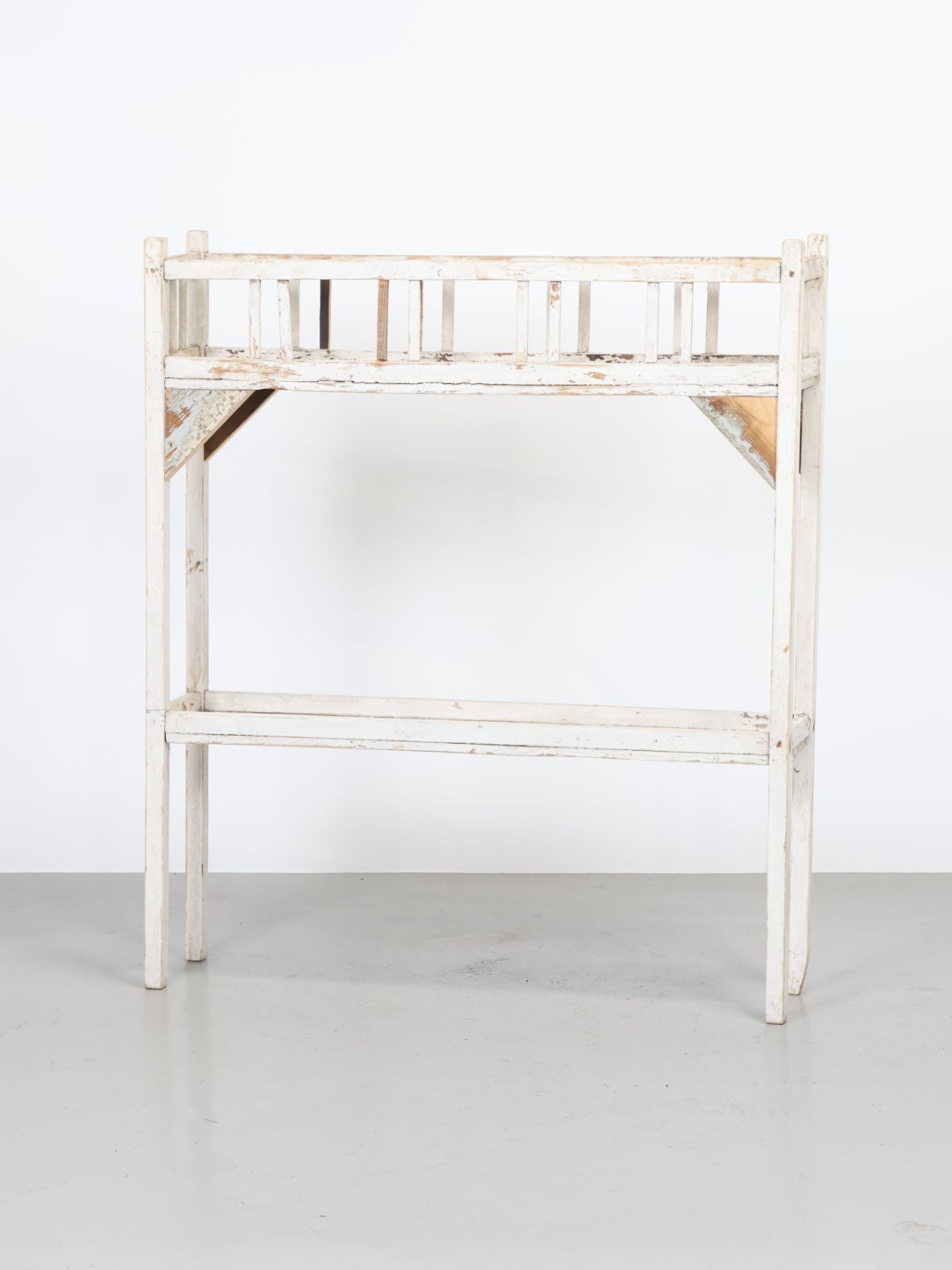 1970 - 80年代 ヴィンテージ ホワイトペイント ウッド プランターラック