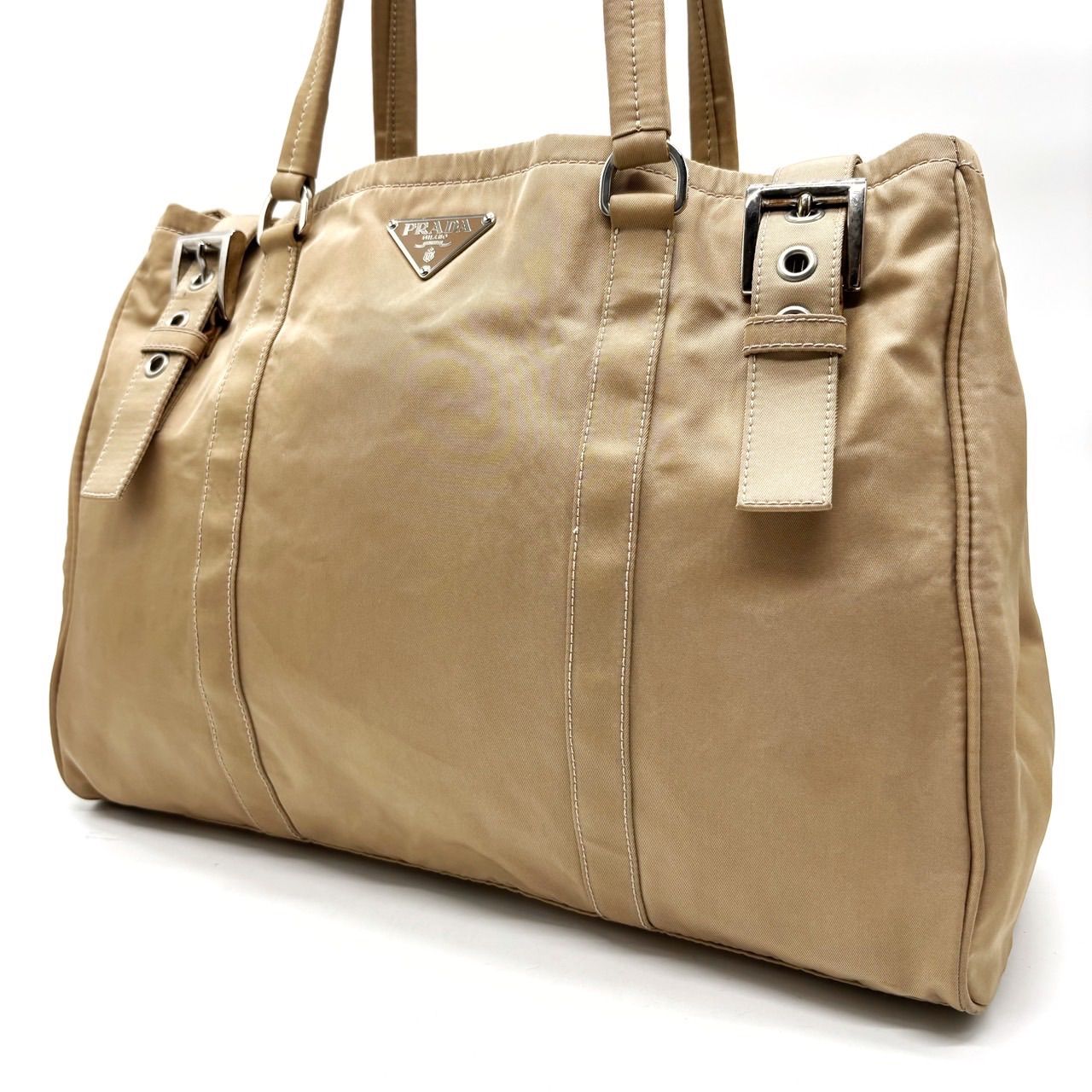 結婚祝い ✨良品✨ バックル ハンドバッグ トートバッグ プラダ PRADA バッグ