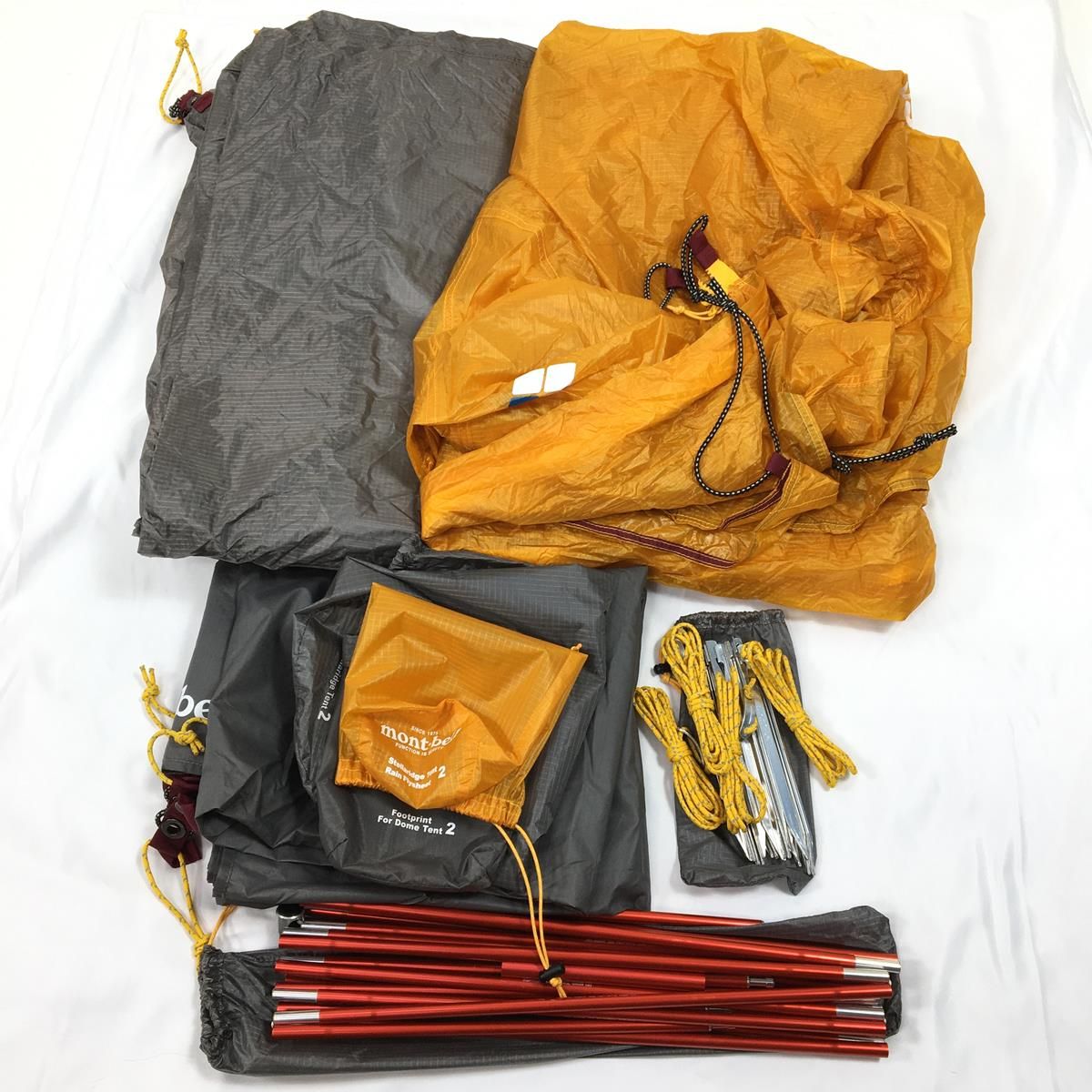 mont bell - 【美品】モンベル　ステラリッジ1型（スリーブ）レインシート、グランドシート付き ステラリッジ テント1 本体｜モンベル