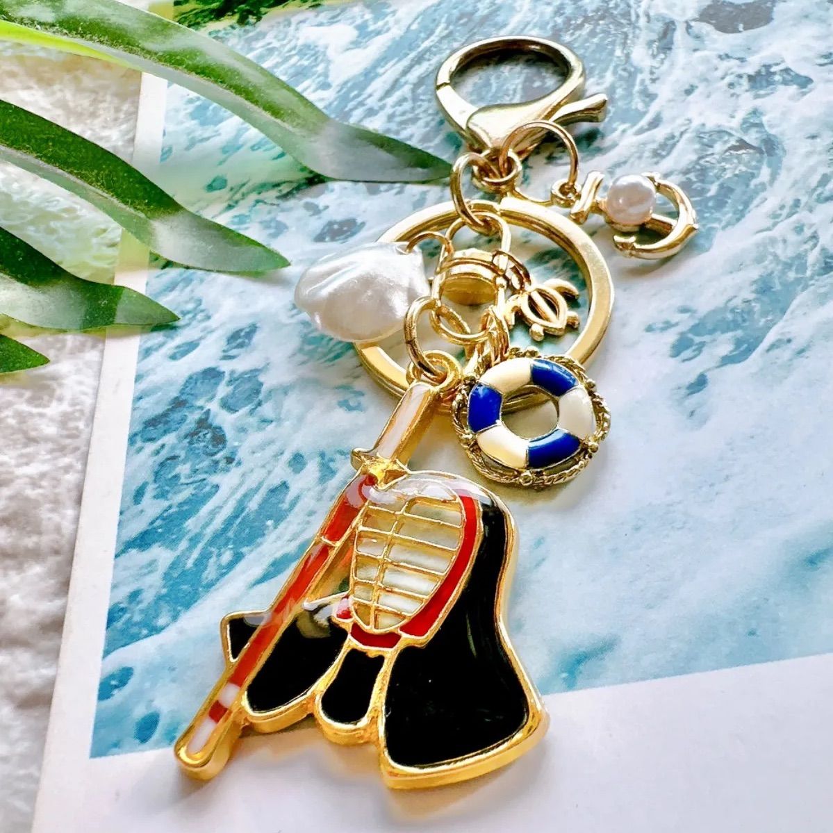 剣道 キーホルダー マリン⚓️ レジン ハンドメイド - メルカリ