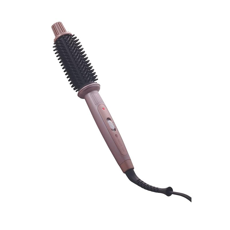 CREATEION クレイツ イオン ロールブラシアイロン 26mm HSB-02 ヘアアイロン 2段階温度調節 巻き髪 カール ボリュームアップ