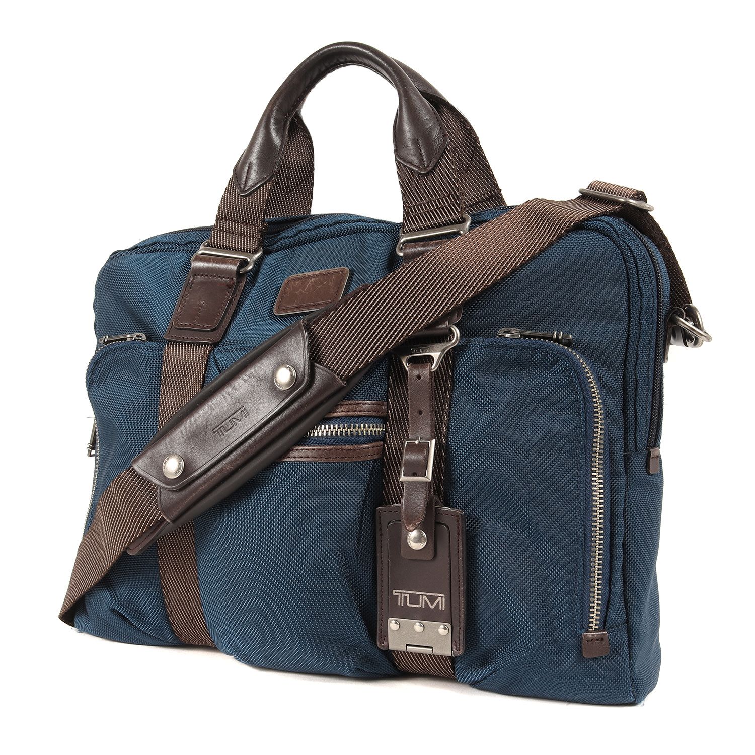 TUMI トゥミ 2WAY ナイロン ショルダー ハンド ブリーフ ケース ALPHA BRAVO Mcnair Slim Brief  22611BTH マクネア スリム バッグ ガーメント ビジネス ブルー カバン オフィス カジュアル - メルカリ