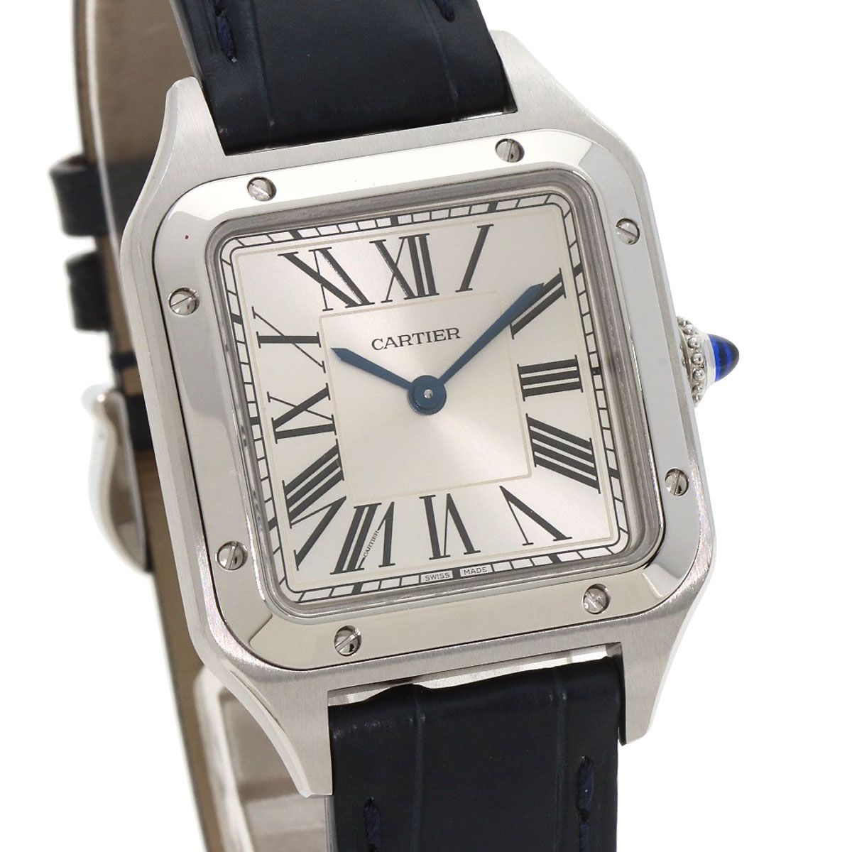 CARTIER カルティエ WSSA0023 サントス デュモン SM 腕時計 SS 革  