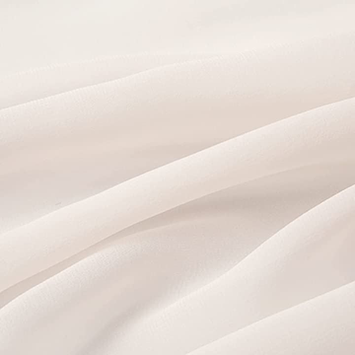 moonfarm 100D ソフト シフォン 生地 手芸 布 薄手 オフホワイト 10m