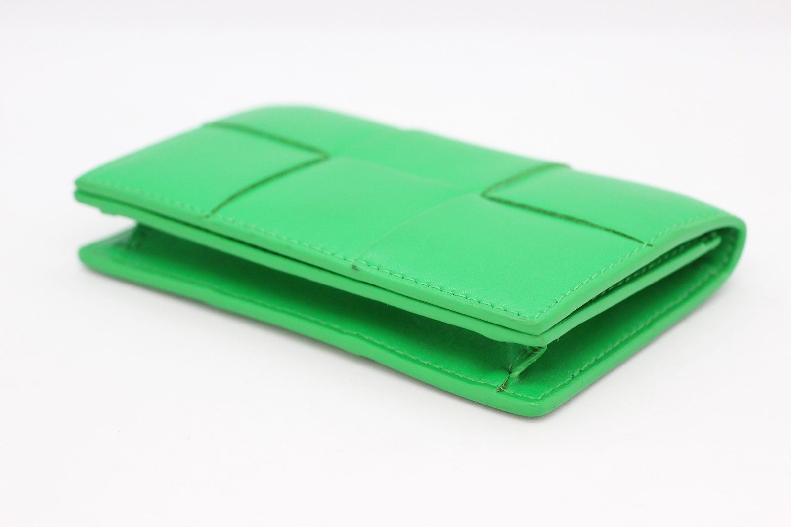 【極美品】BOTTEGA VENETA 名刺入れ カードケース パラキート 緑 新品未使用】ボッテガヴェネタ カードケース 名刺入れ パラキート 緑