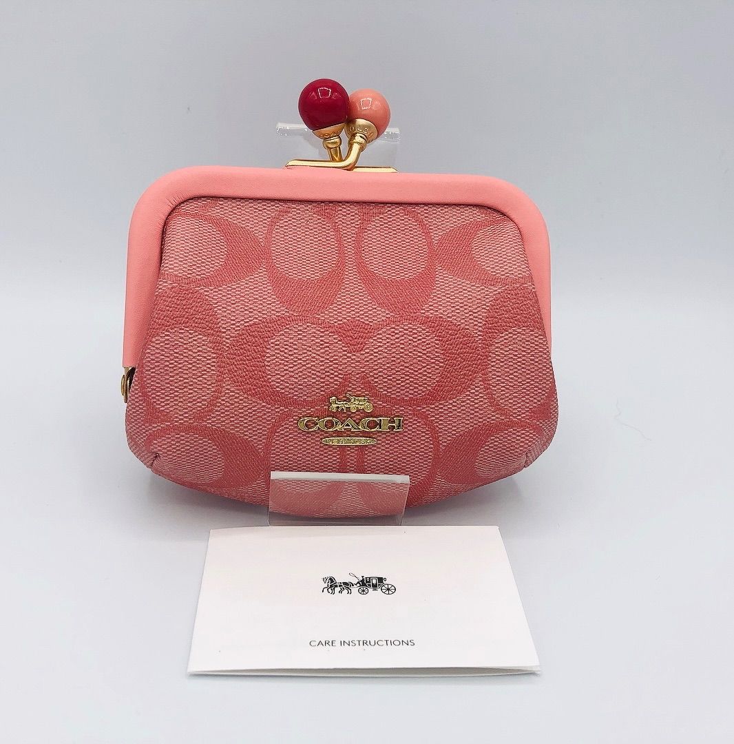 人気色 新品❤COACH コーチ 財布 ノラキスロック コインケース ピンク