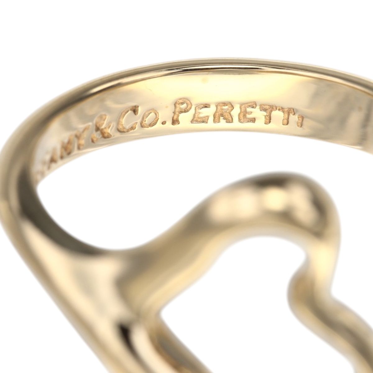 新品仕上済】ティファニー オープンハート リング 750 11号 K18  