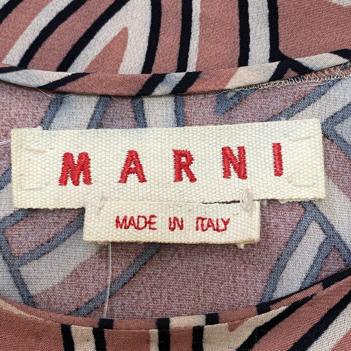 MARNI マルニ　ワンピース　チュニック　コットン　ピンク　グレージュ　40 9212_1_expand.jpg