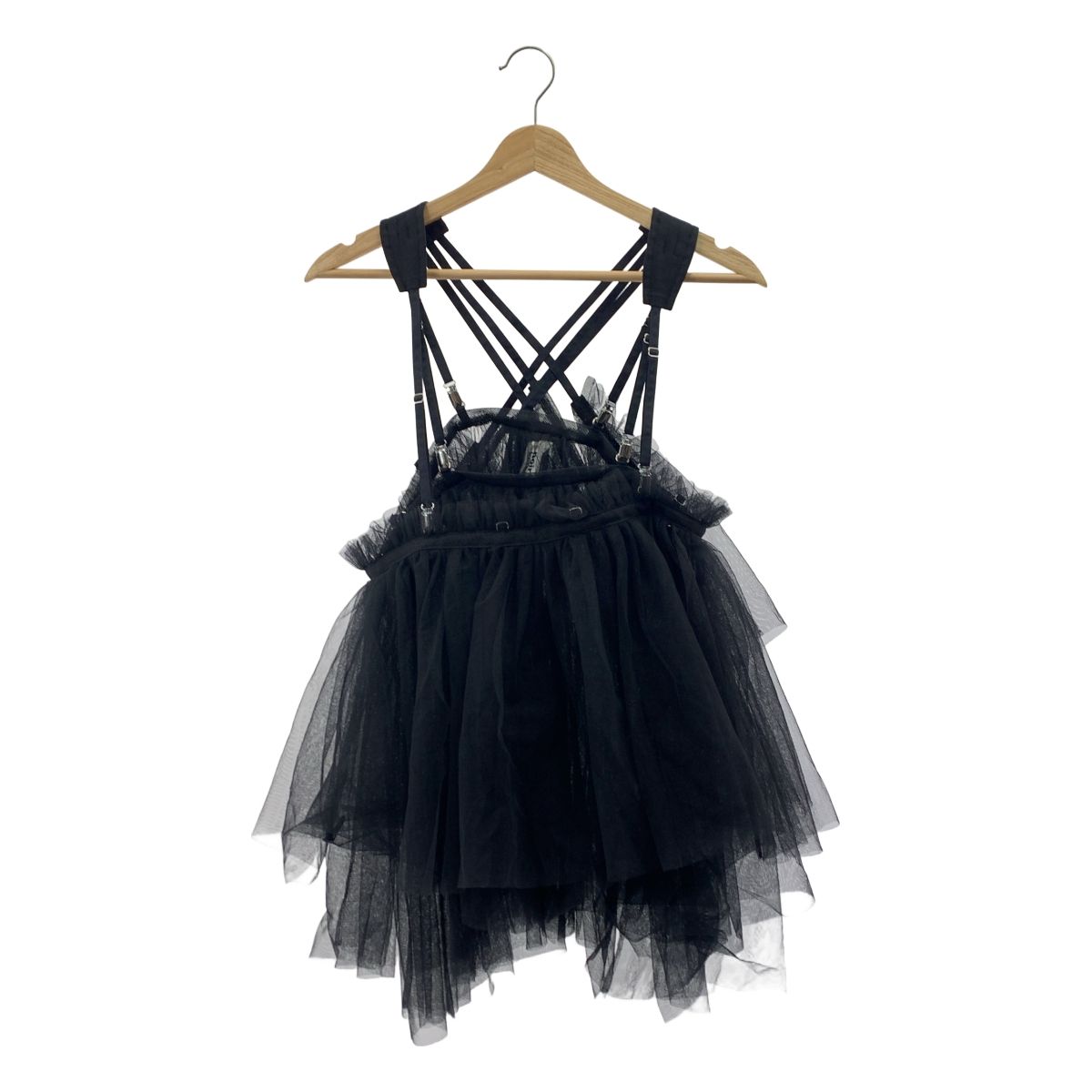 【美品】  noir kei ninomiya / ノワールケイニノミヤ | 2024SS | ポリエステル チュール ボリューム ビスチェ トップス | XS | ブラック | レディース 美品】 noir kei ninomiya / ノワールケイニノミヤ | 2024SS