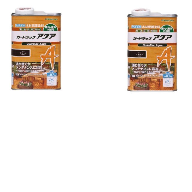 和信ペイント ガードラック アクア Ａ−１０ ブラウン 0.7kg ２缶セット