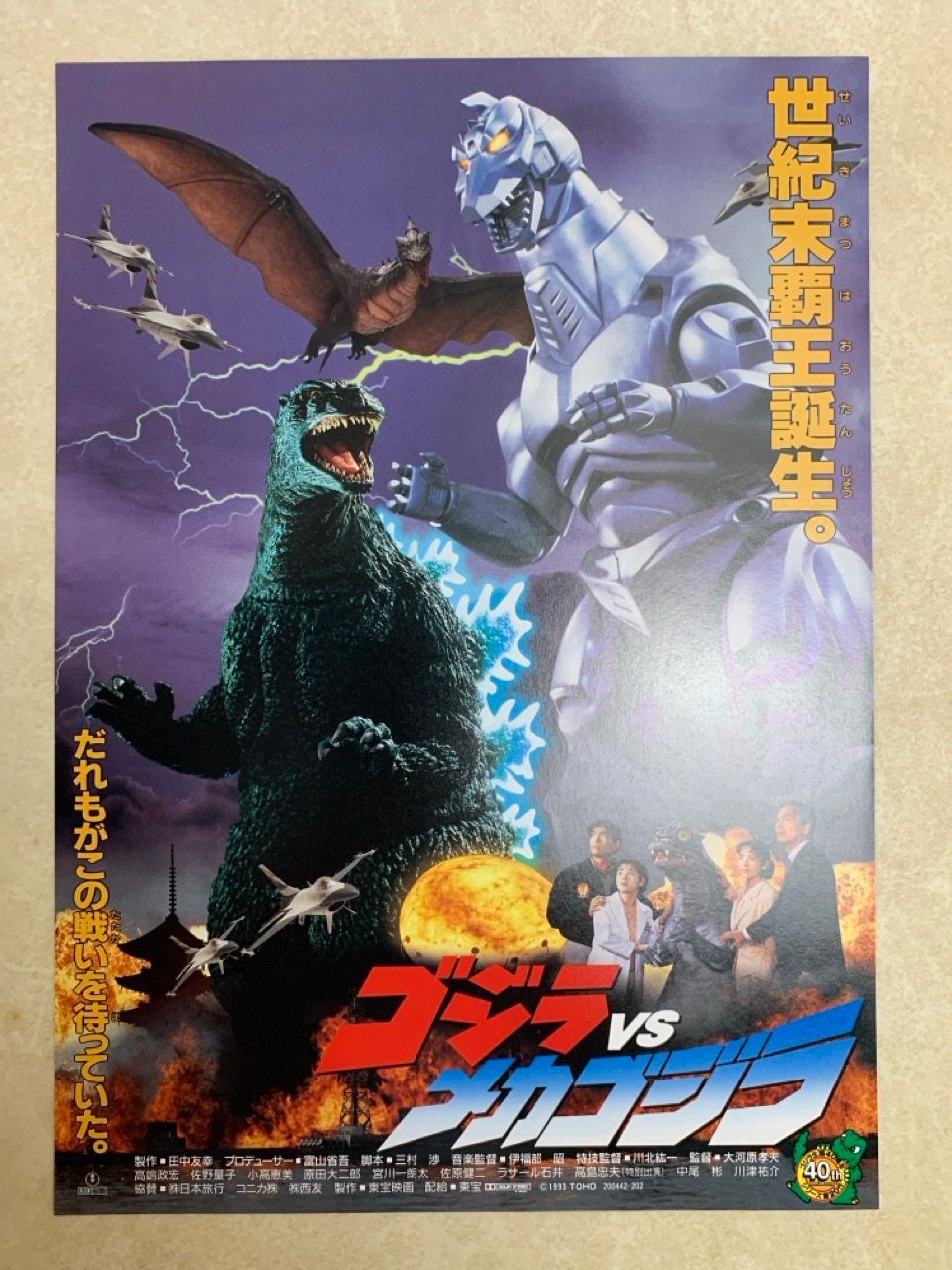 映画 チラシ 6枚 ゴジラ キングギドラ モスラ ビオランテ
