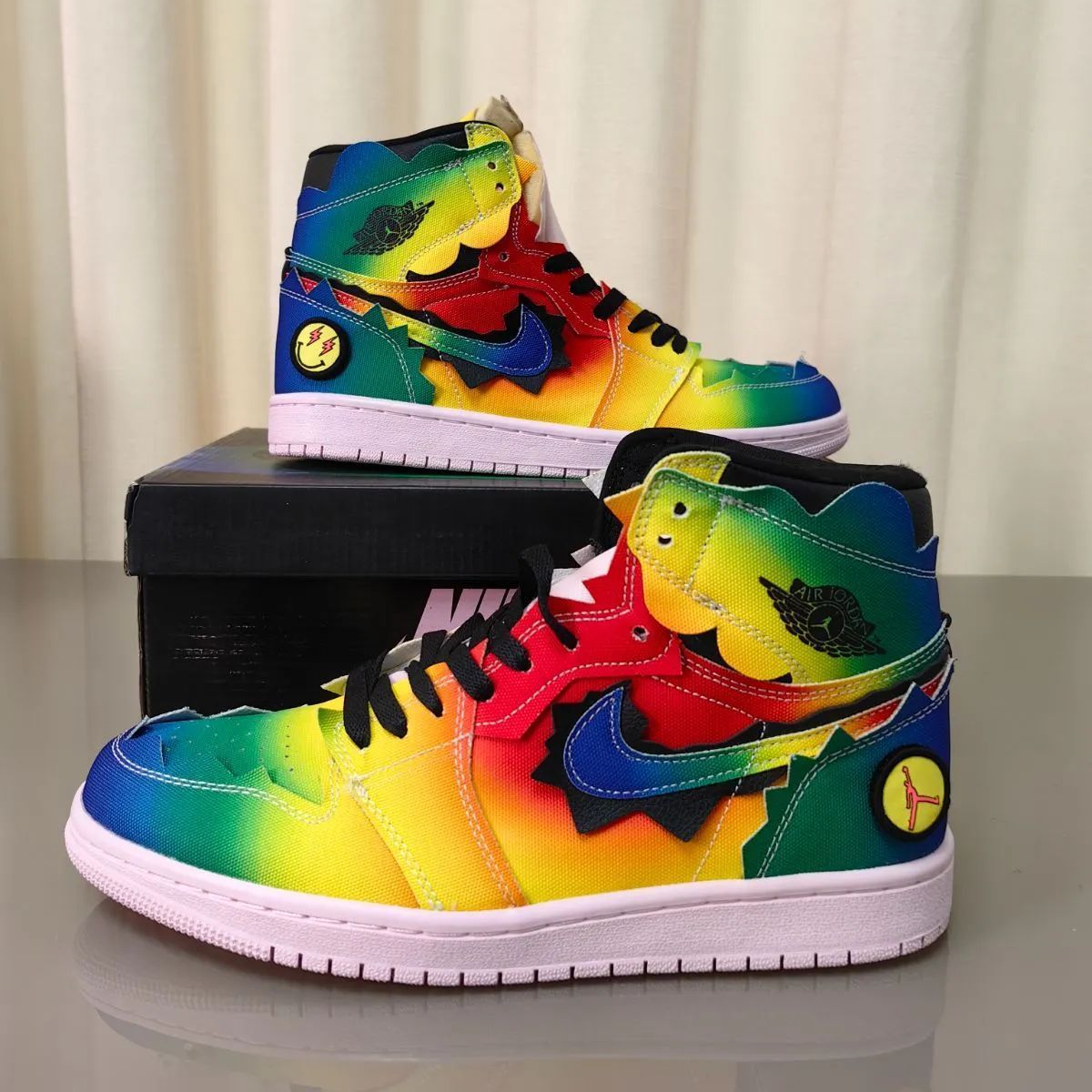 ナイキ スニーカー J Balvin × Nike Air Jordan 1 High OG Rainbow DC3481-900 メンズ レディース  - メルカリ