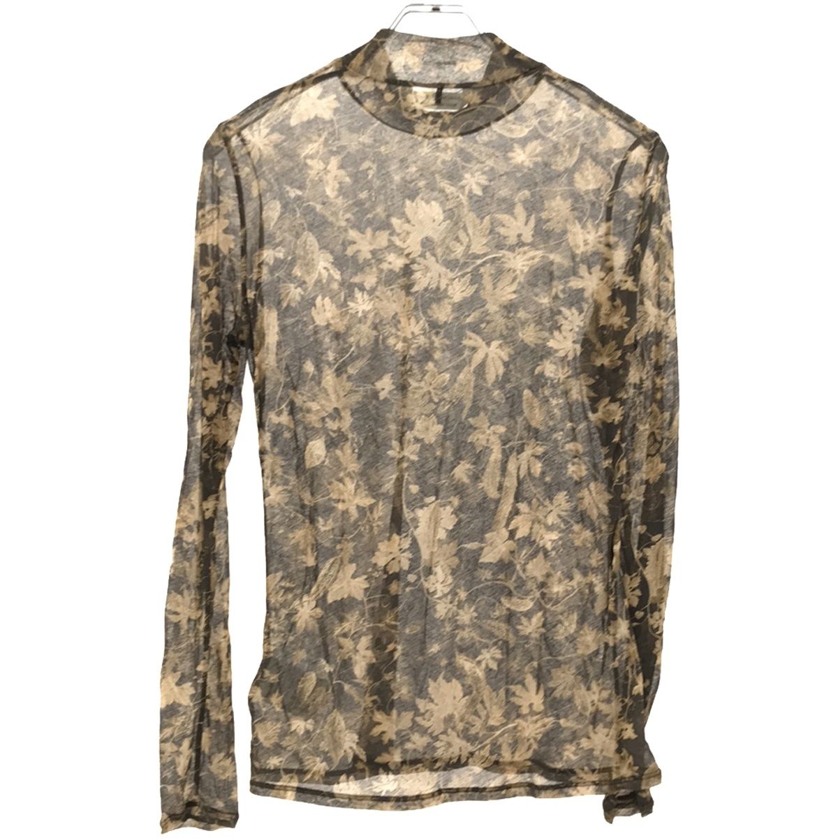 beautiful people - beautiful people ビューティフルピープル 24SS bitter melon printed jersey high neck top シアーハイネックトップス 1445310023 BROWN 38 beautiful people ビューティフルピープル 24SS bitter melon printed