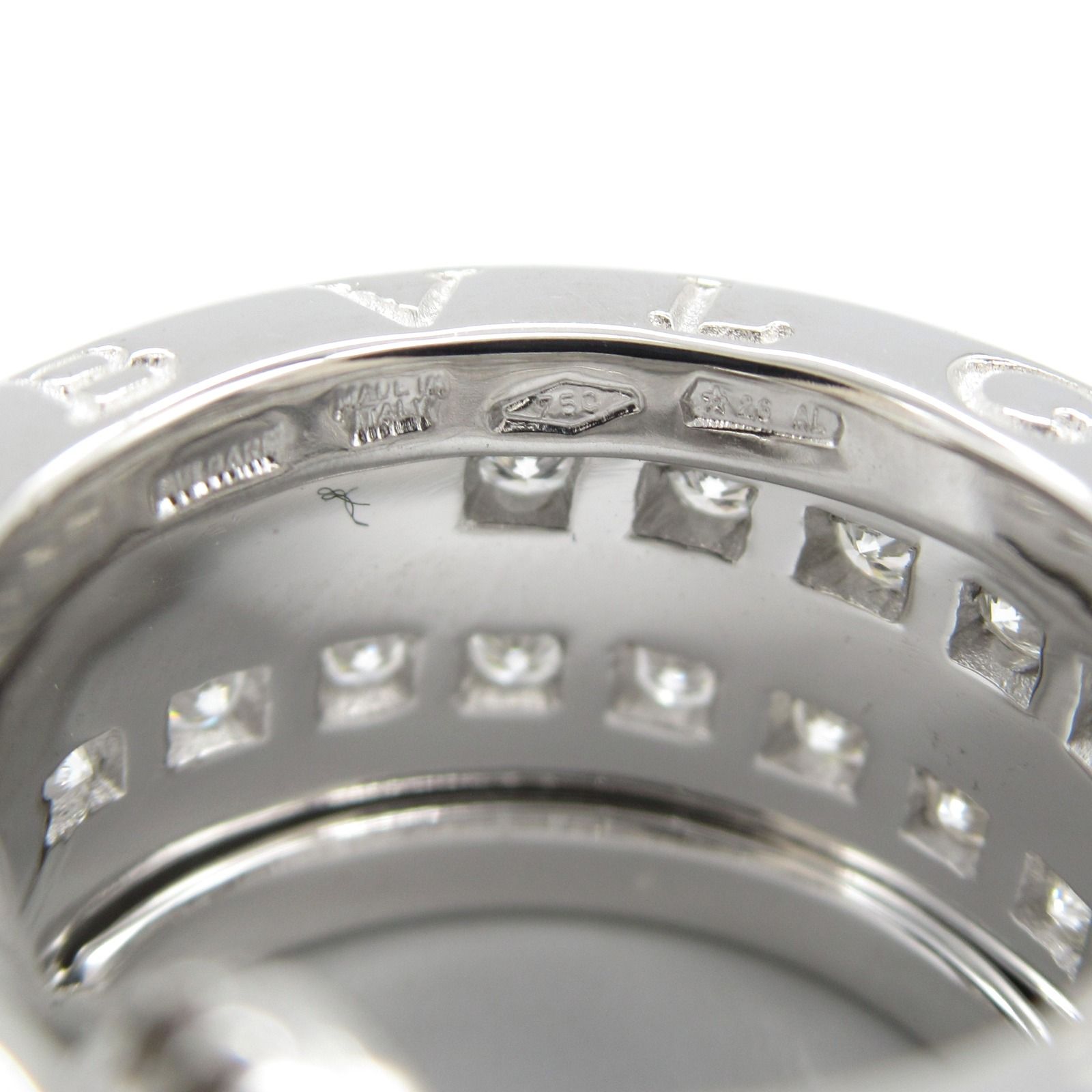 ブルガリ BVLGARI ピアス B-zero1 ビーゼロワン ピアス ダイヤ K18WG 