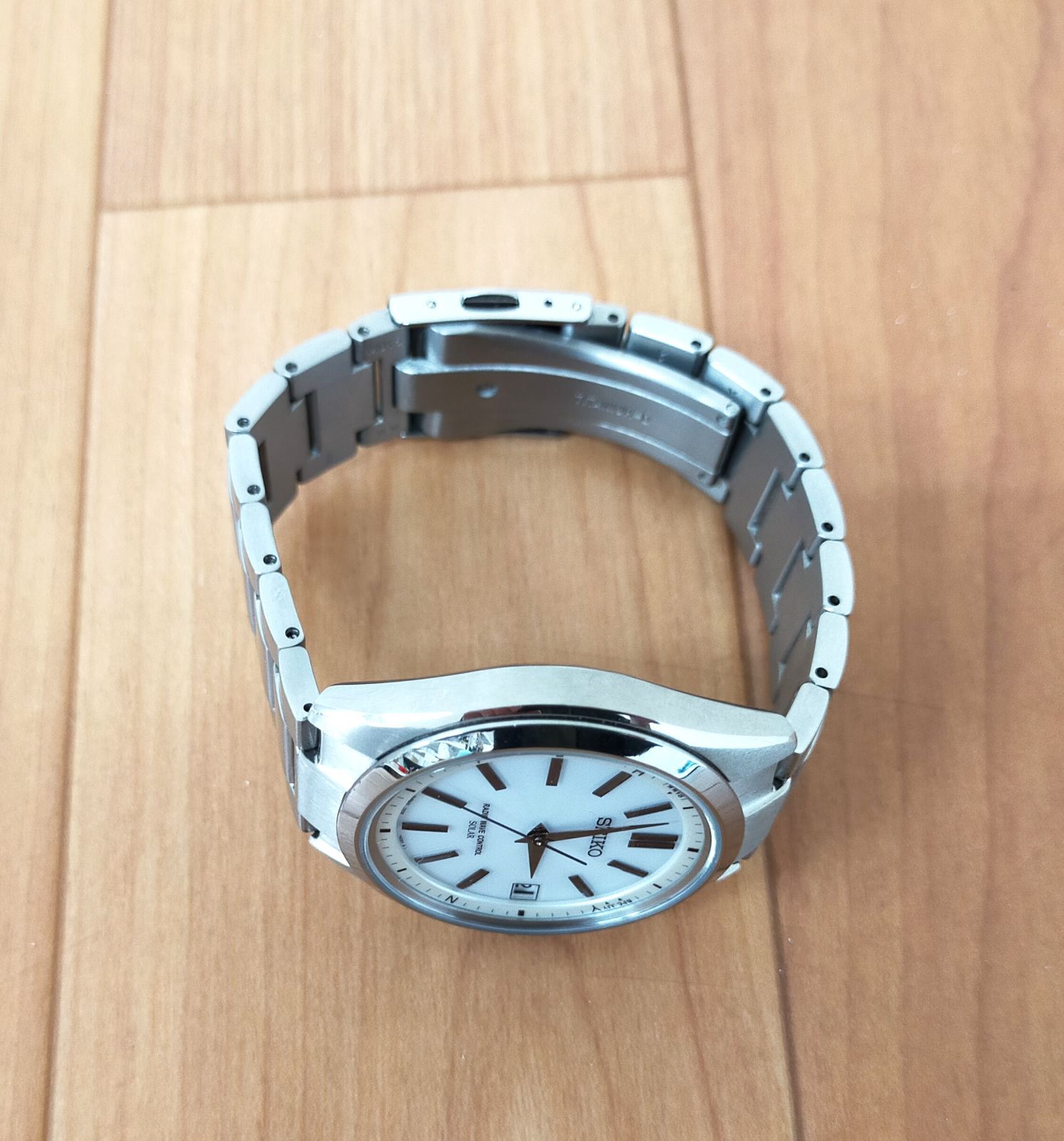 79.SEIKO 腕時計ブライツ 電波ソーラー シルバー 稼働中 - メルカリ