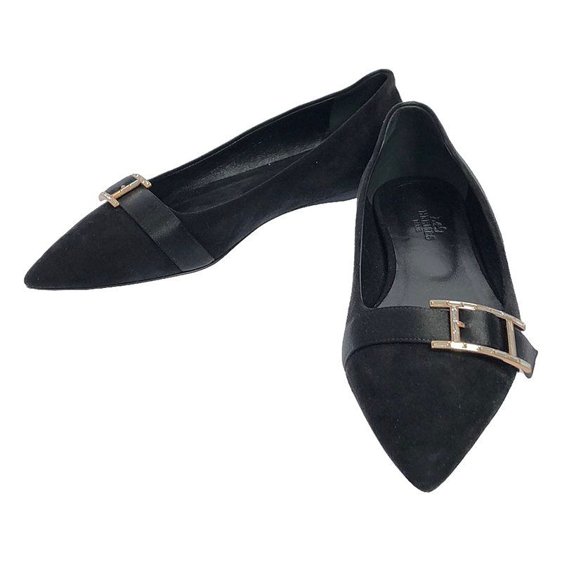 Hermesエルメス 黒スエードローファー 36 1/2 Hermesエルメス 黒スエードローファー 36 1/2