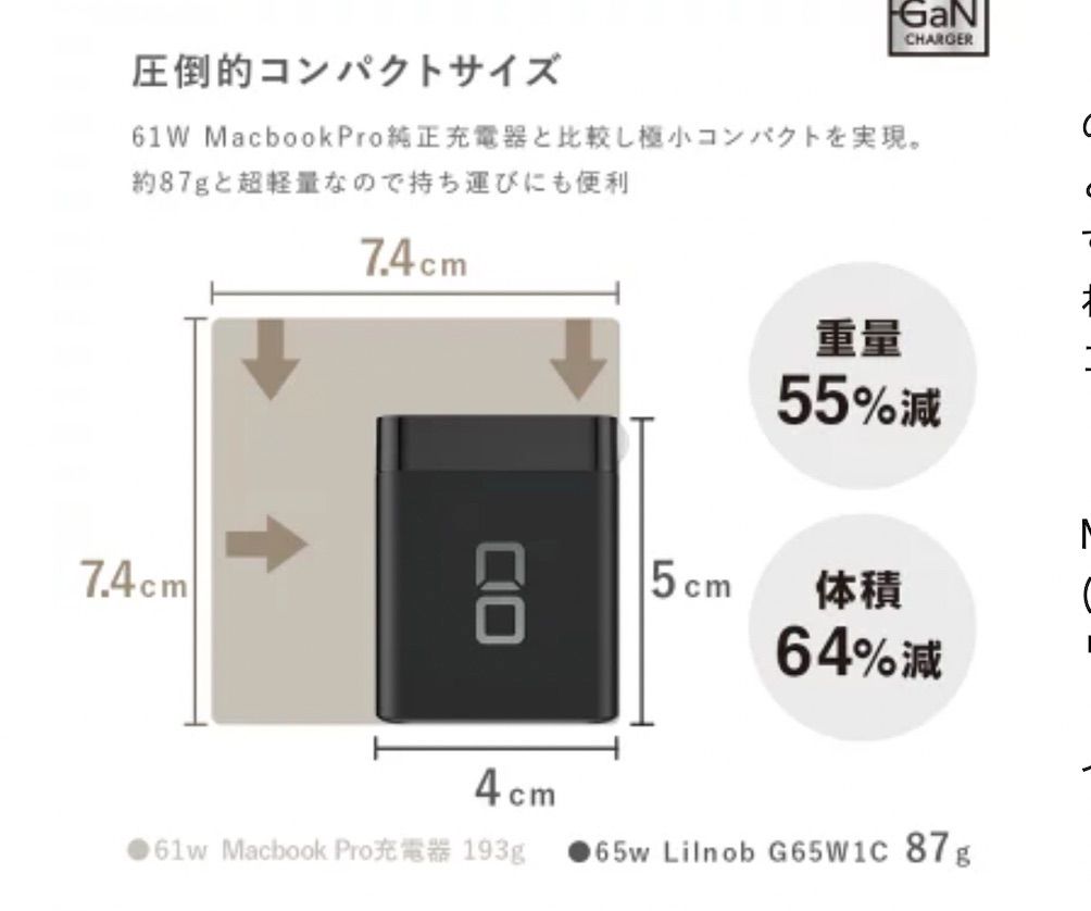 CIO急速充電器（６５W)|mercariメルカリ官方指定廠商|Bibian比比昂代買代購