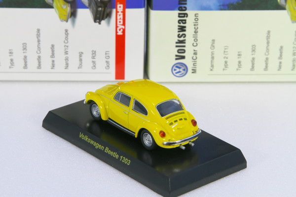 中古品＞京商 1/64 フォルクスワーゲン ビートル 1303 イエロー ※箱