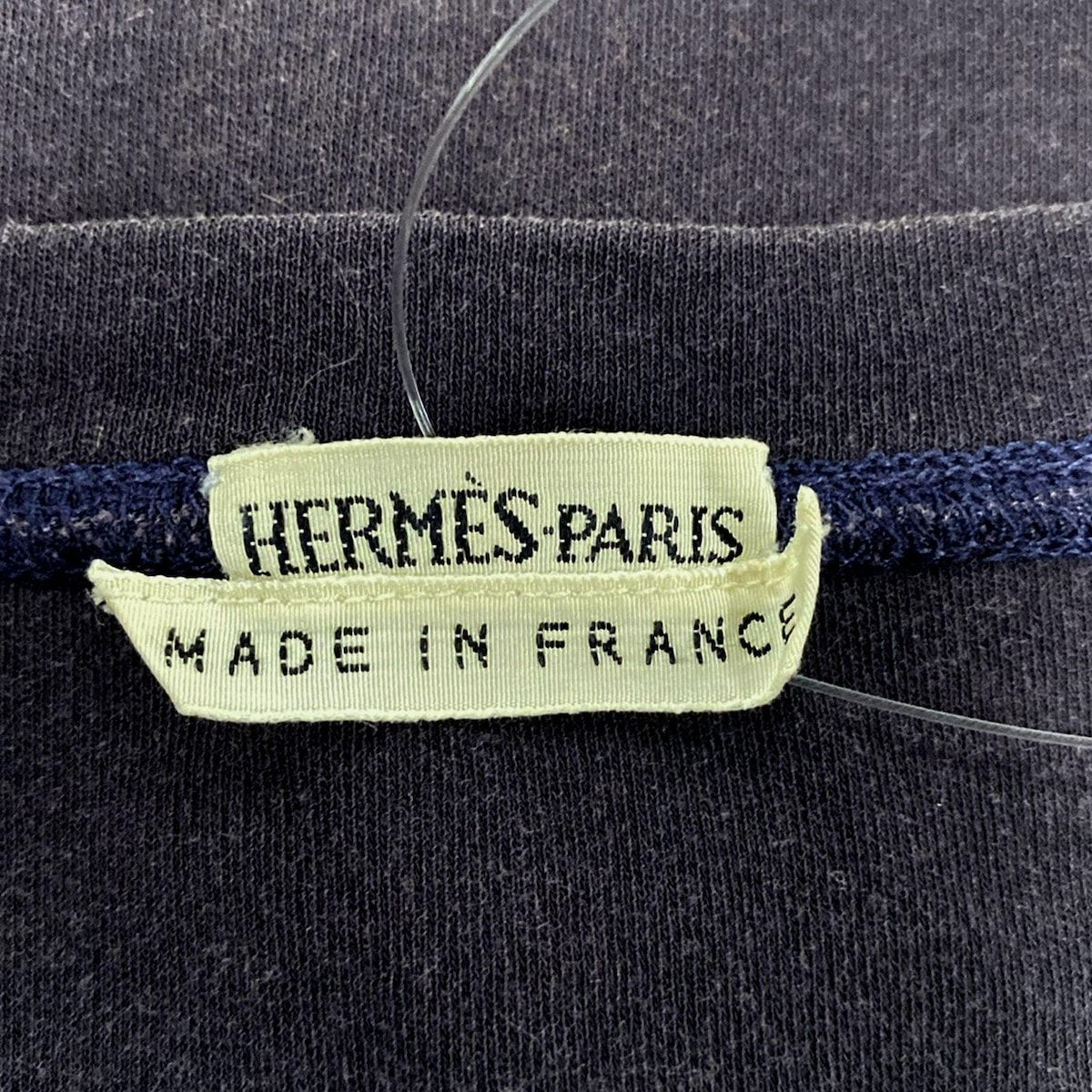  HERMES エルメス ノースリーブカットソー サイズ38 M レディース - ダークネイビー クルーネック ノースリーブ Tシャツ カットソー