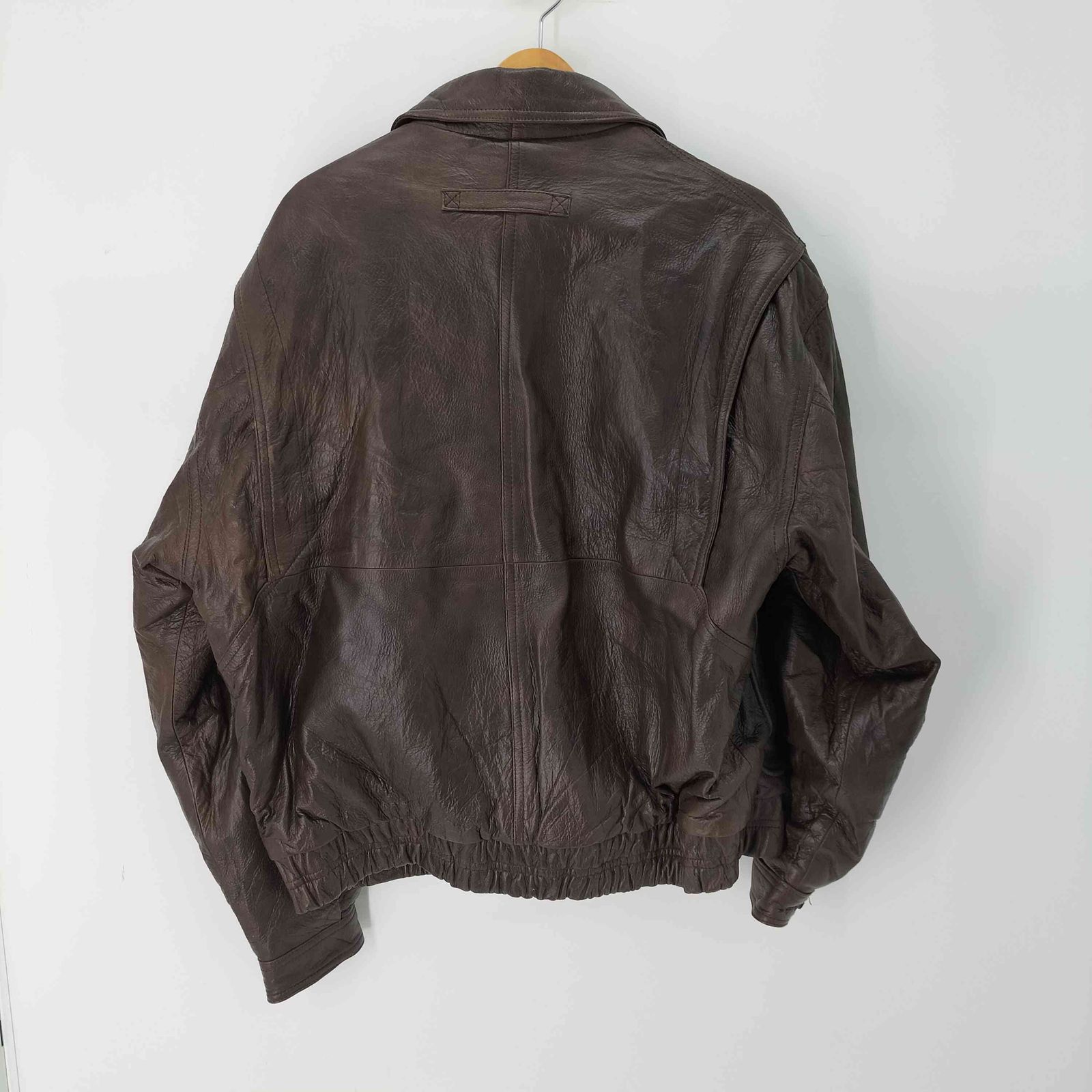 ユーズドフルギ 古着 Spiegel 本革 リアルレザー ジップジャケット メンズ 表記無