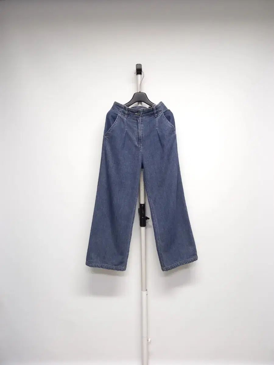 SISLEY シスレー 春 秋 ハイウエスト デニム ストレートフィット パンツ 55