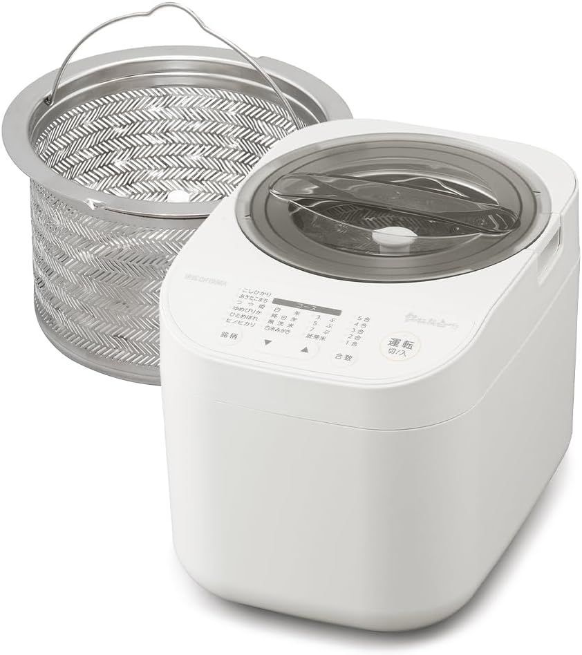 アイリスオーヤマ 精米機 RCI-C5-C 家庭用 5合 連続精米 スピード精米 アイボリー IRIS OHYAMA