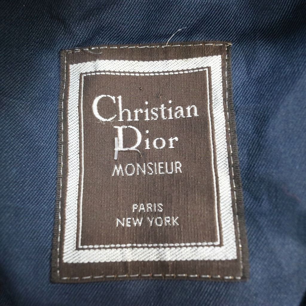 Christian Dior クリスチャン ディオール トレンチコート フォーマル エポレット アウター ネイビー (メンズ 40)   N6680