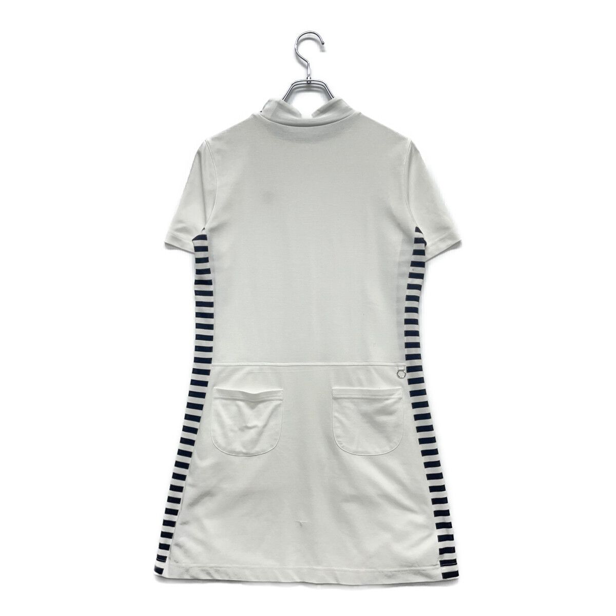 coco 中古 アダバット adabat レディース ワンピース 38(M) 白 ホワイト  半袖 モックネック 中古 レディース アダバット adabat ワンピース 38(M) 白