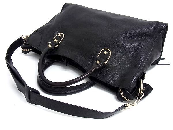 □極美品□ BALENCIAGA バレンシアガ 115748 ザ・シティ レザー