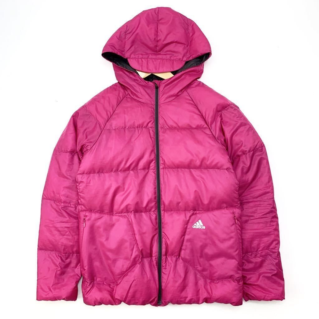 アディダス adidas ピンク ダウンジャケット レディース Mサイズ
