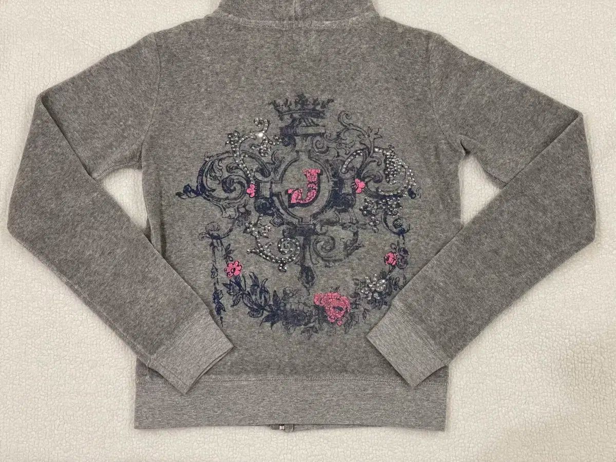 【ジューシークチュール】ジップアップパーカー　パンツ　セットアップ　グレー JUICY COUTURE(ジューシークチュール) グレー ピンク フード ジップ