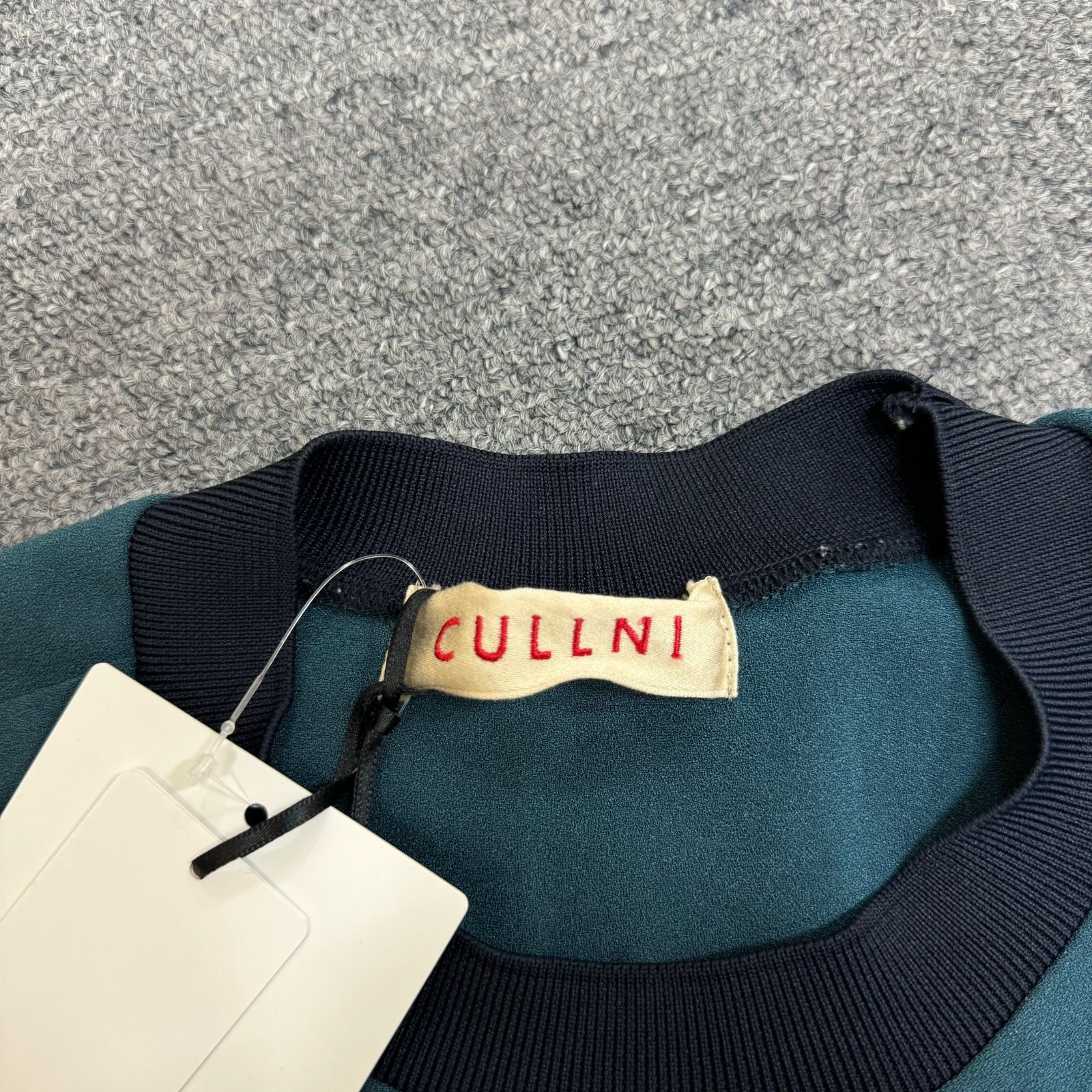 定価22000円 CULLNI 21SS センターファスナー レイヤー プルオーバー 