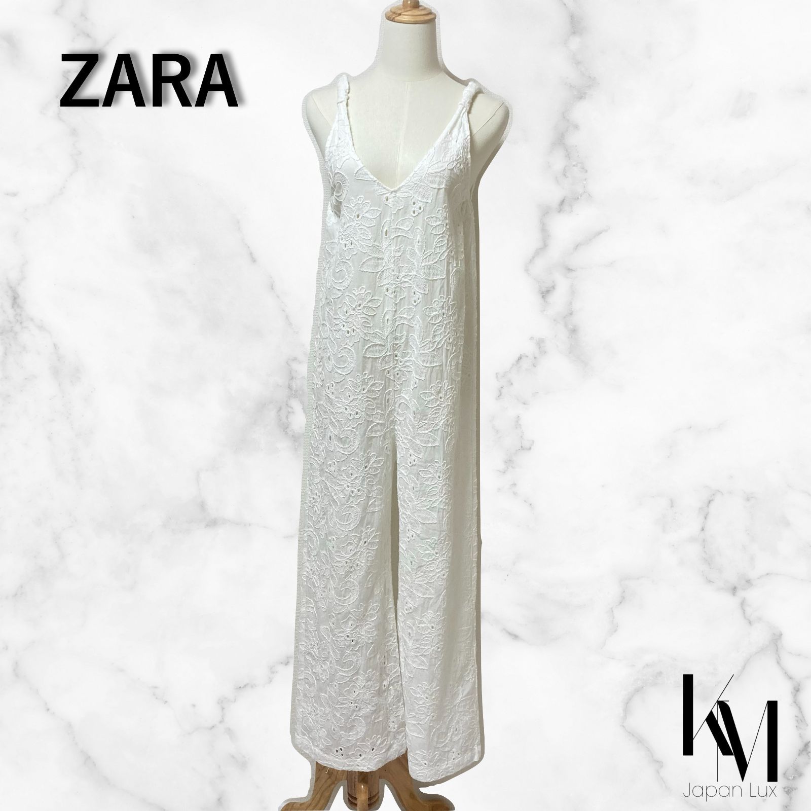 andGIRL掲載 ZARA 刺繍レース ロンパース サロペット XS 小さい