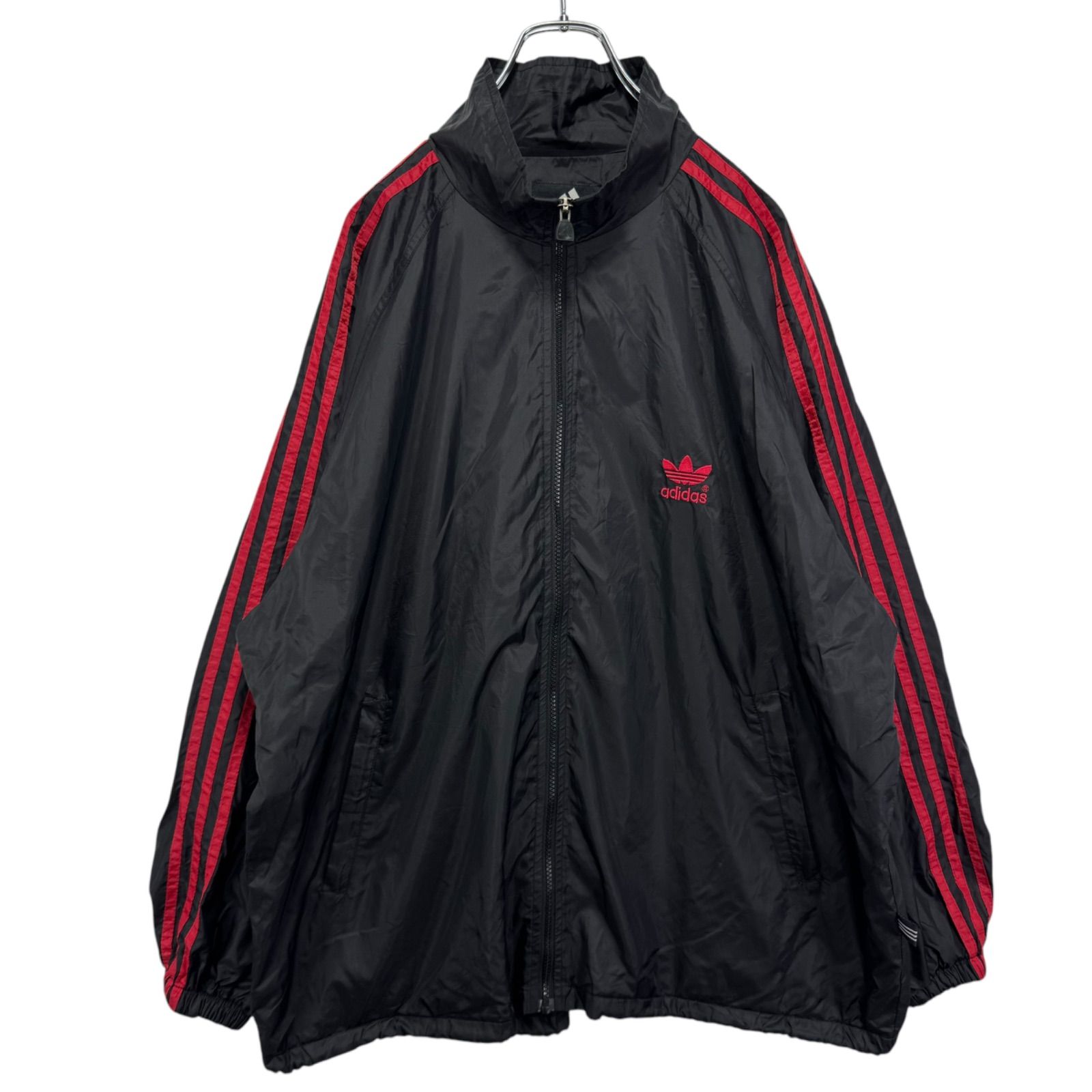 90s vintage adidas Logo Embroidery Nylon Zip-up Jacket