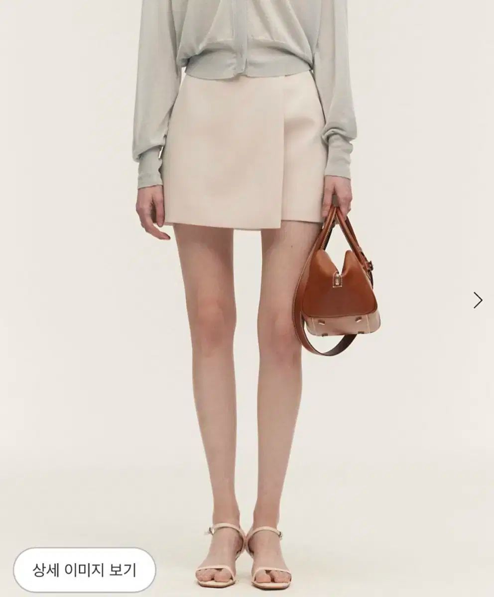 シエ SIE ミール スラックス スカート アッシュ クリーム Sサイズ