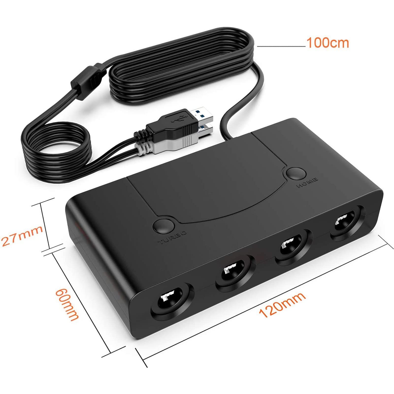 ニンテンドースイッチ用 ゲームキューブ コントローラ接続タップ