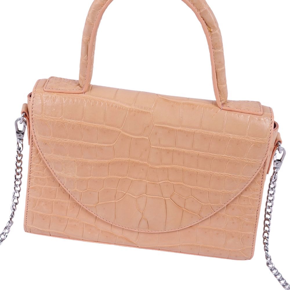 美品 クロコダイル CROCODILE バッグ 2Way ショルダーバッグ