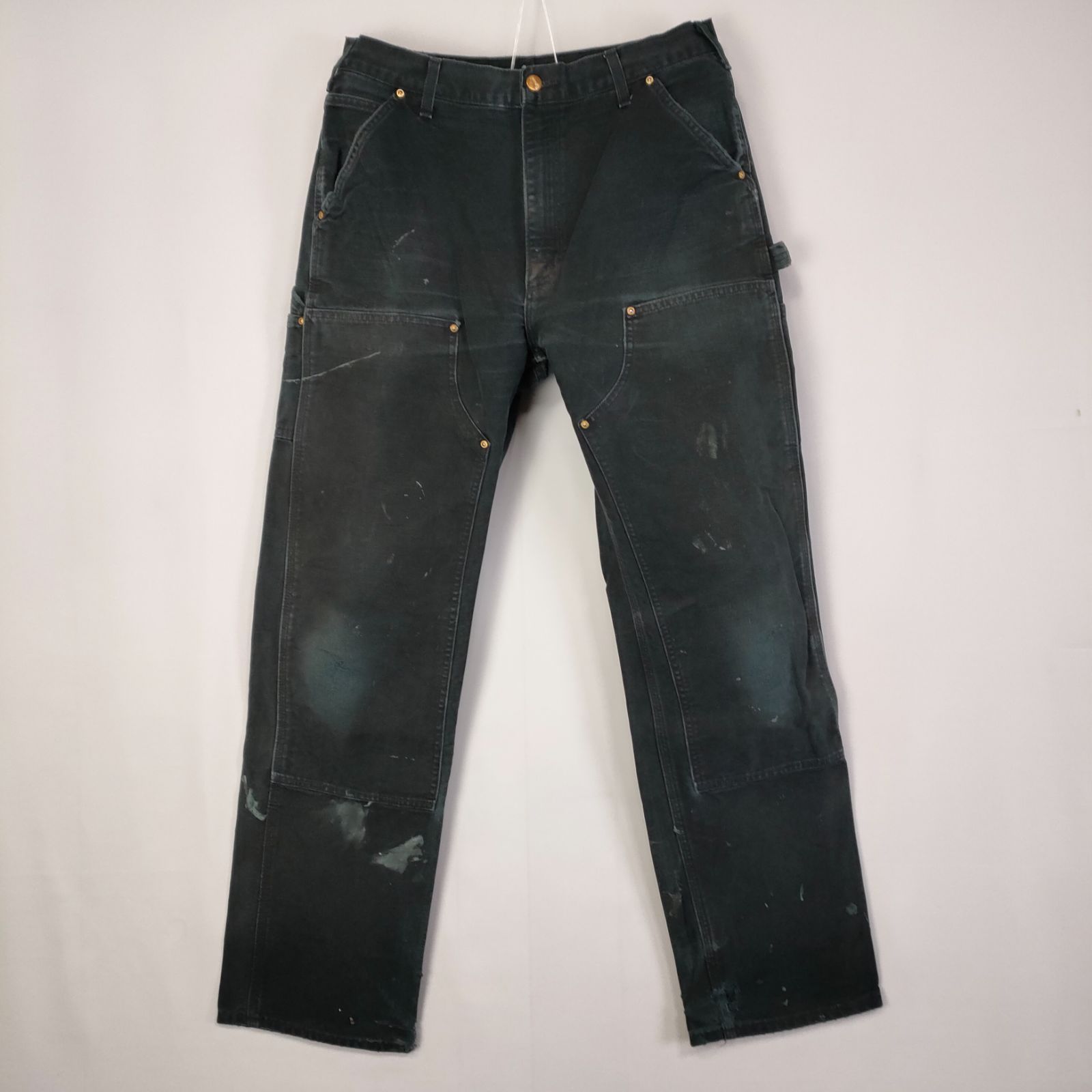 黒フェード]Carhartt ダブルニー ペインターパンツ BLK usa製