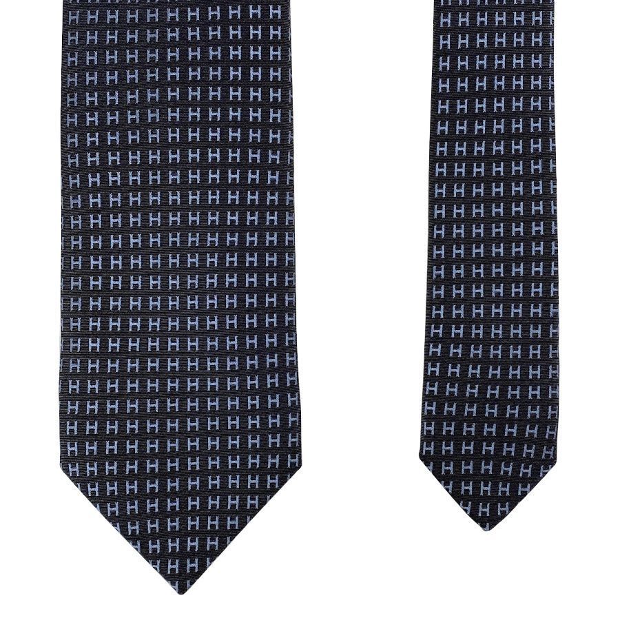 新品】エルメス HERMES ネクタイ H織りタイ バイカラー ファソネ 新品】エルメス HERMES ネクタイ H織りタイ バイカラー ファソネ