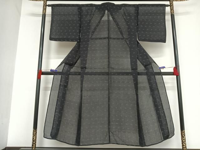 平和屋着物▽上質な紬 単衣 トンボ 正絹 逸品 未使用 AAAS3078iu