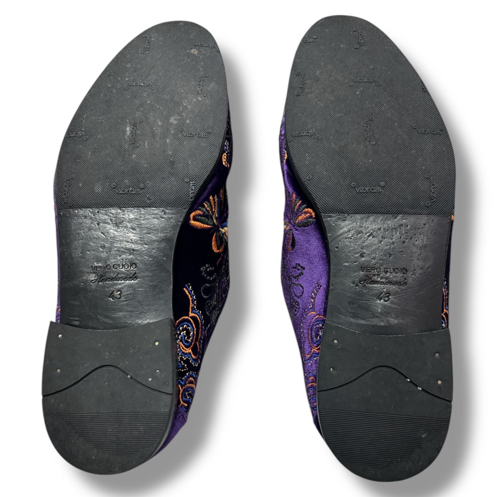 Needles Velvet Mule Papillon Embroidery スリッポン サンダル